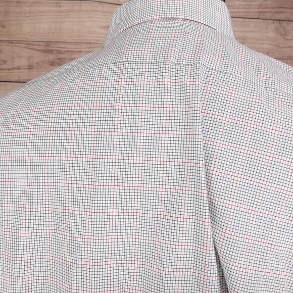 DANIEL CREMIEUX COLLECTION SHORT SLEEVE CHECK BUTTON DOWN SHIRT MENS SZ M - Picture 6 of 7